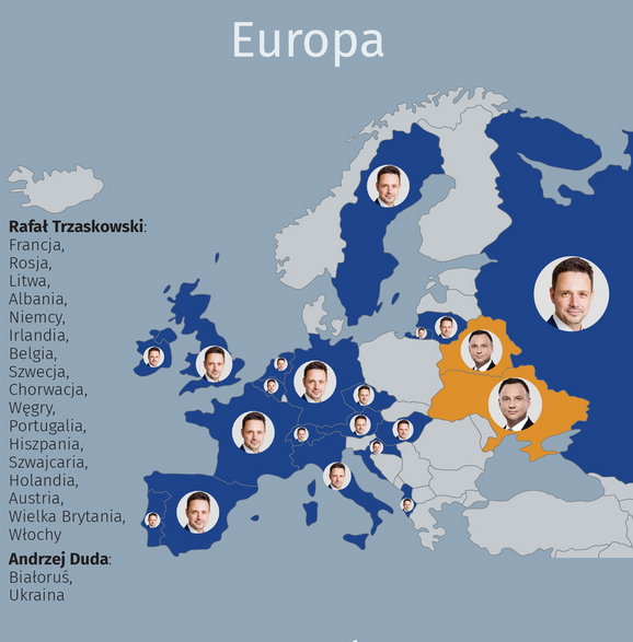 Wyniki w Europie