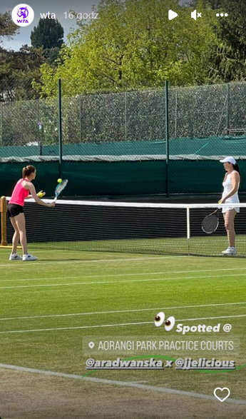 Agnieszka Radwańska i Jelena Janković przygotowują się do udziału w turnieju legend na kortach Wimbledonu
