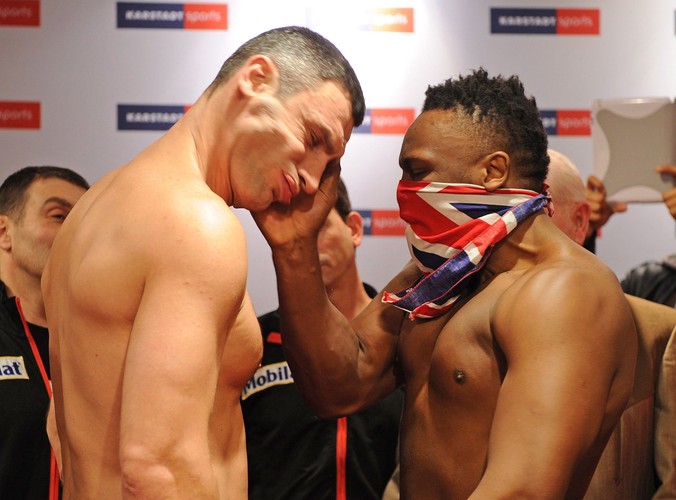 Witalij Kliczko i Dereck Chisora