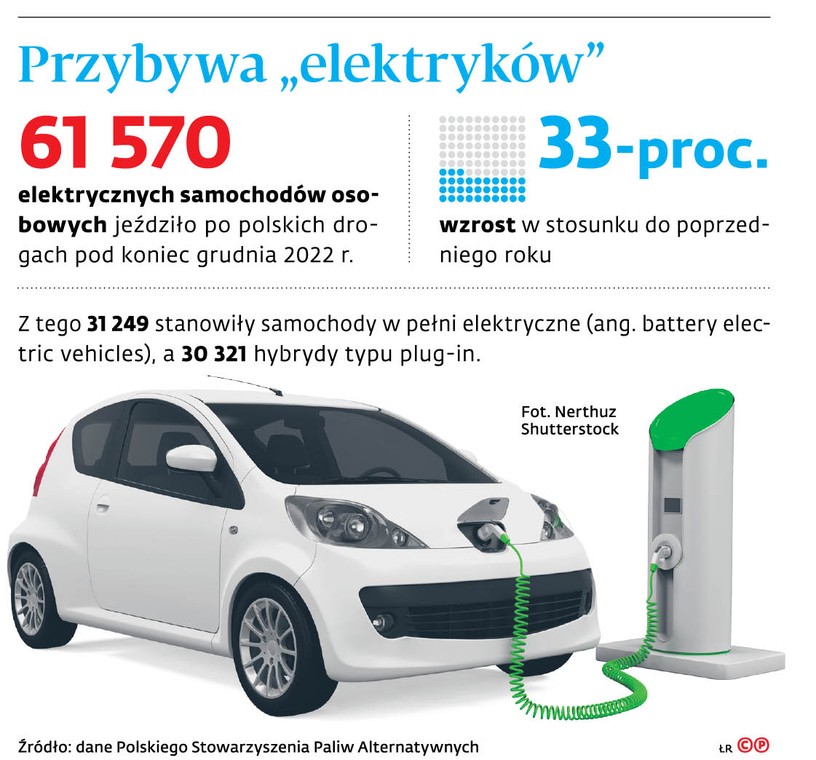 Przybywa „elektryków"