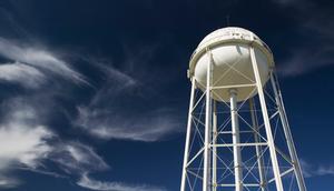 Water tower in Grapevine, Texas.Getty Images