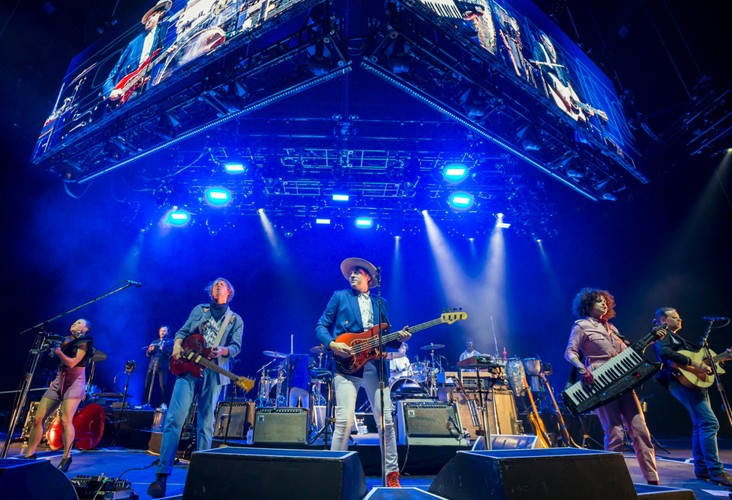 Arcade Fire podczas koncertu w stolicy Węgier, Budapeszcie. 17 czerwca 2018