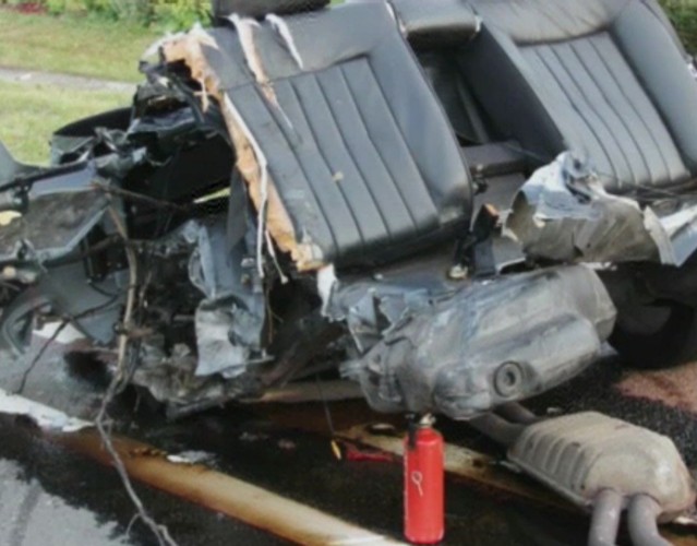 Audi S8 roztrzaskane przez Polaka w Belgii/źródło tvl.be