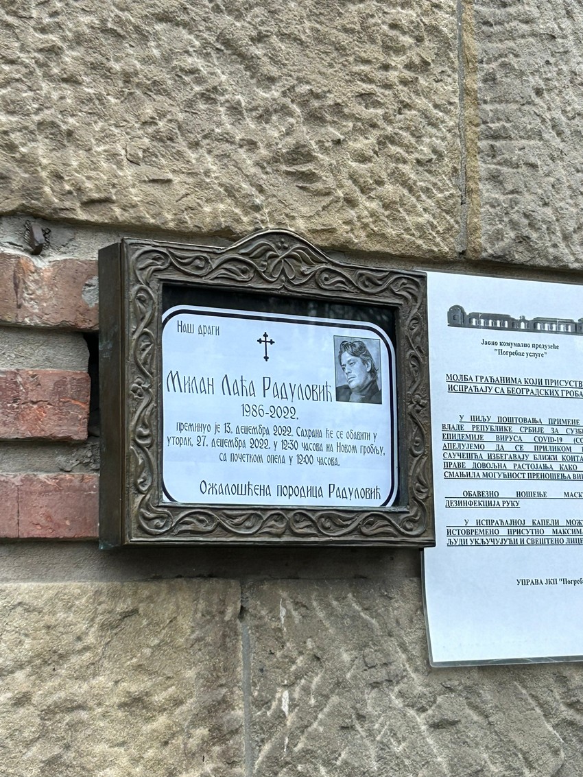 Sahrana Milana Radulovića Laće