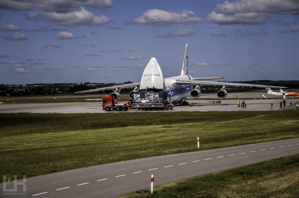 AN-124 Rusłan zawitał dzisiaj do Gdańska