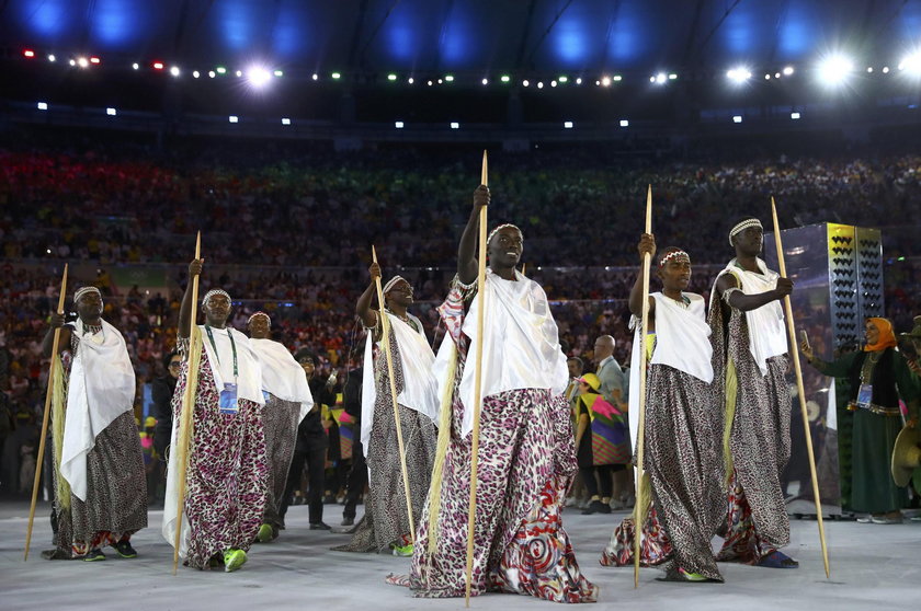 Rio 2016: Barwne stroje olimpijczyków na ceremonii otwarcia