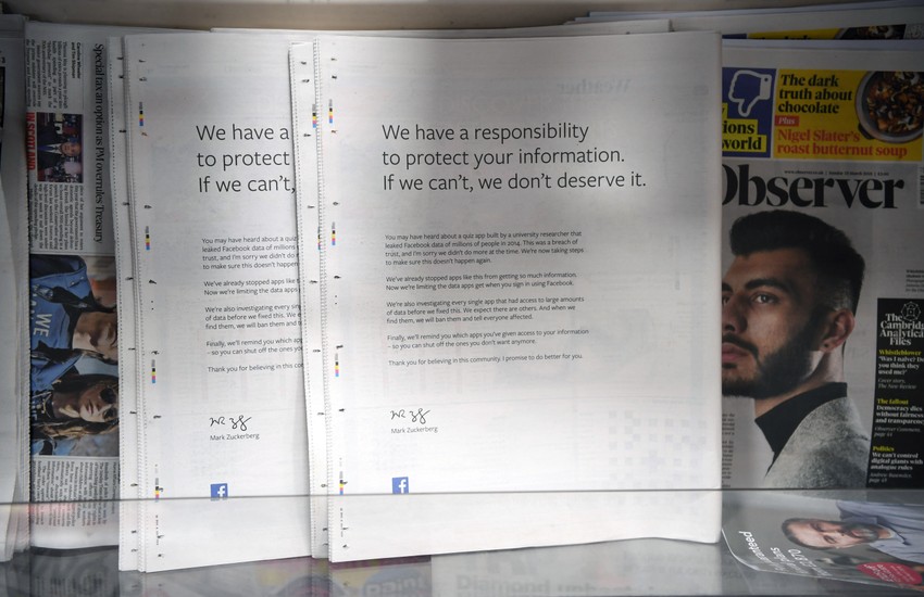 "Fejsbukovo" izvinjenje u "Observeru" (plaćeni oglas)