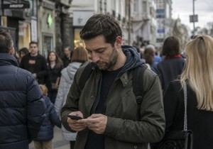 Telefon, SMS poruke - ilustracija