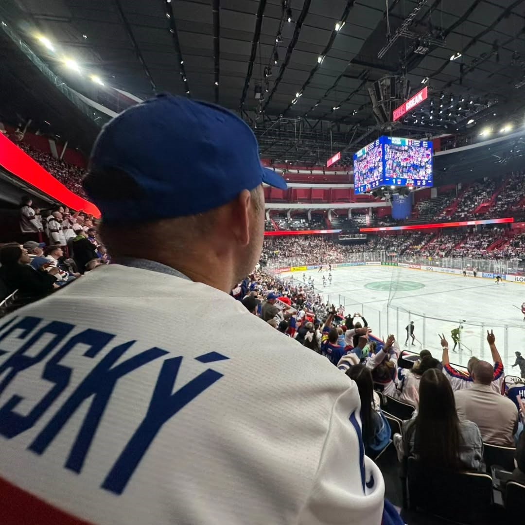 František Majerský na MS v hokeji 2025.