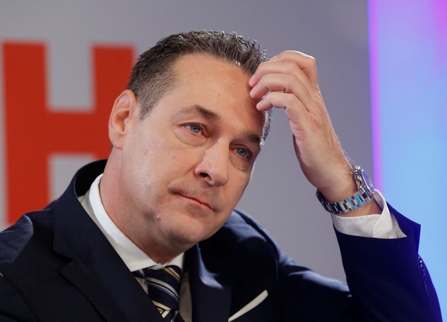 Heinz-Christian Strache, the head of Austria's far-right Freedom Party.