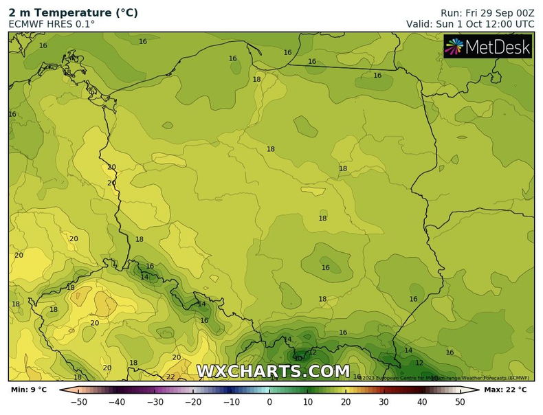 Temperatura spadnie, ale bardzo zimno się nie zrobi