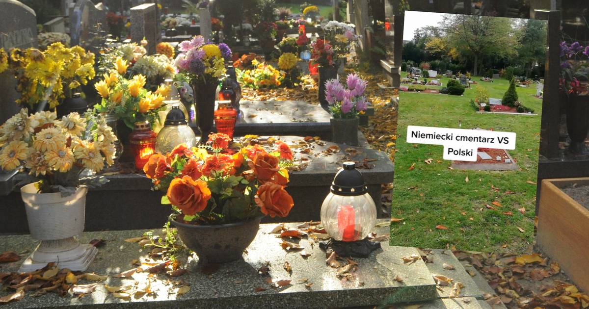 Polak poszedł na cmentarz w Niemczech. Pokazał, czym się różni od polskiego