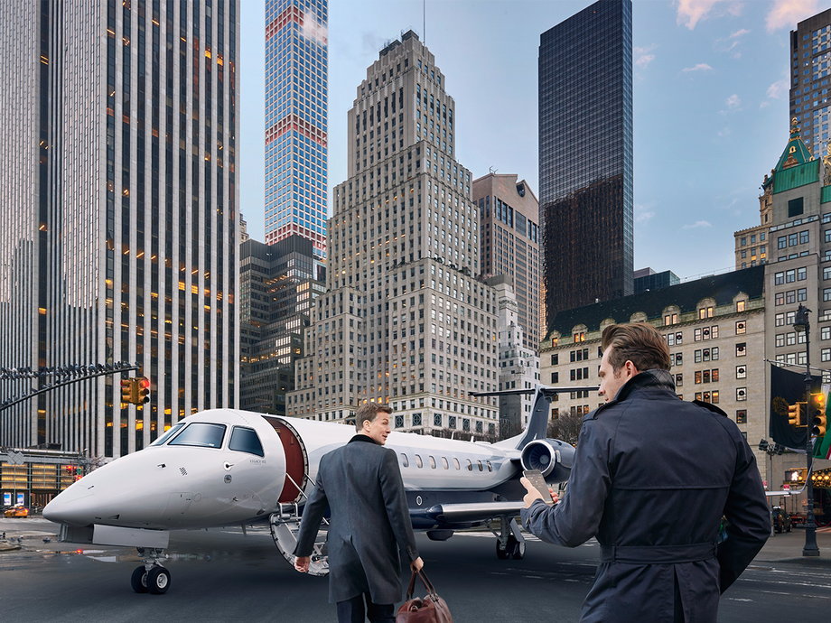 Victor allows users to charter private jets on demand via an app.