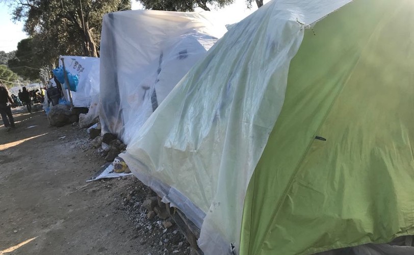 Obóz Moria na wyspie Lesbos