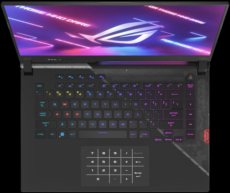 Asus ROG Strix SCAR 15 (G533ZW) – klawiatura