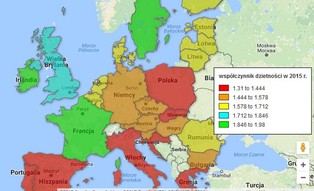 Mapa dzietności w Europie. W tych krajach kobiety rodzą najchętniej