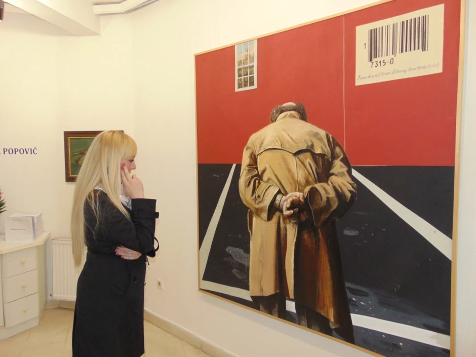 Slika Miće Popovića pod nazivom "Ja sam pao"