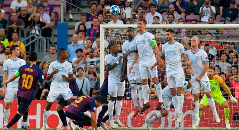 Lionel Messi bags on Champions League opening day