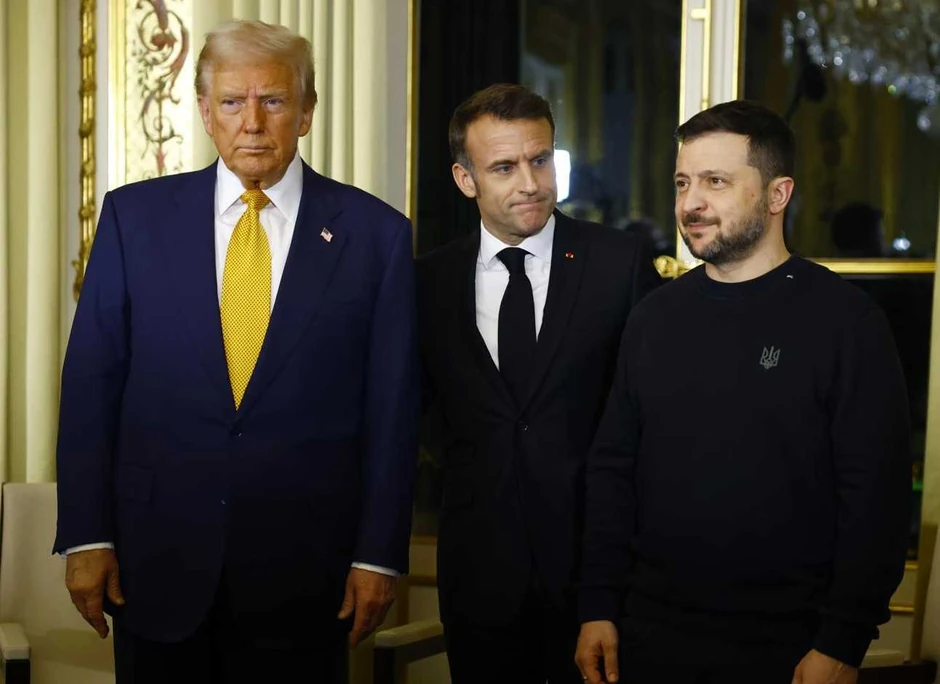 Donald Tramp, Emanuel Makron i Volodimir Zelenski