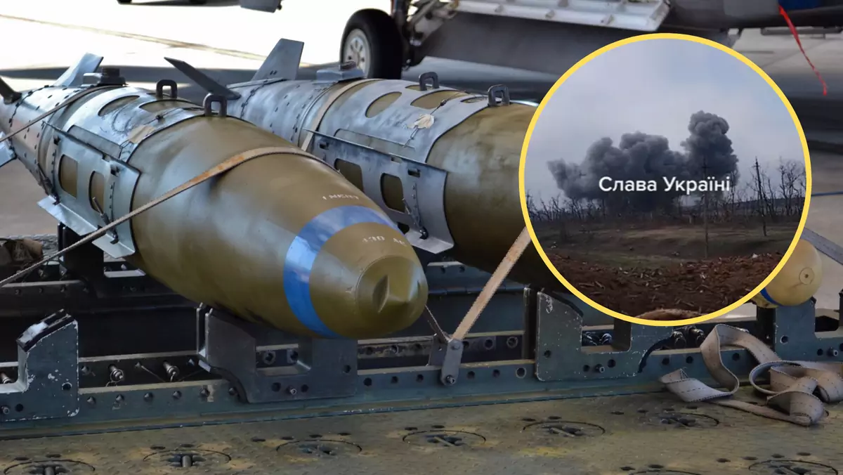 Ukraińcy pokazali film z ataku z użyciem systemu JDAM (screen: front_ukrainian/Twitter)
