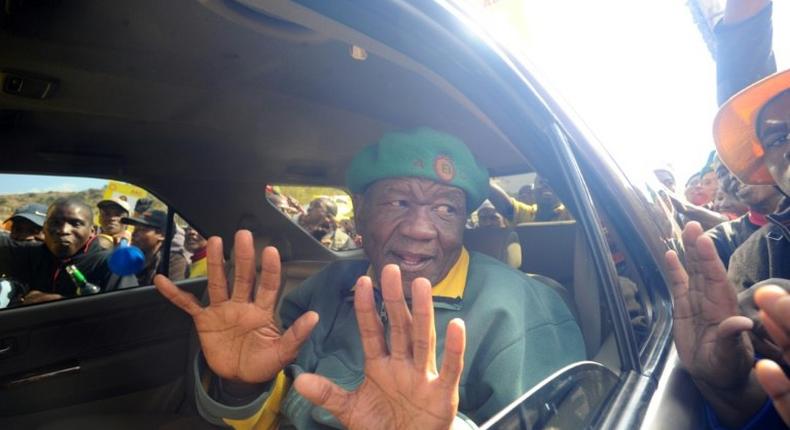 Thomas Thabane (pictured) is due to replace Pakalitha Mosisili, Lesotho's prime minister since 2015, after forming a coalition with three other parties