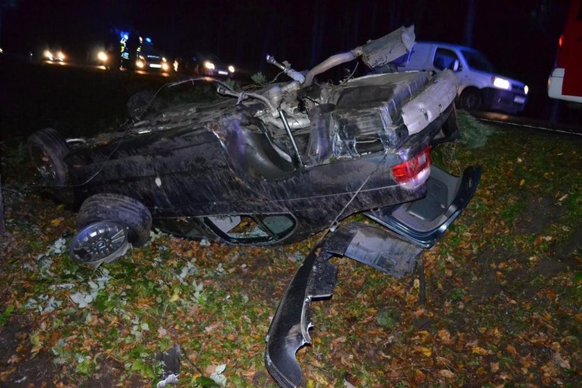 Wypadek na trasie Borcz - Babi Dół.