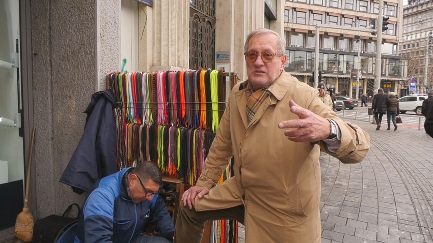 Mujo je jedan od poslednjih čistača cipela u Beogradu