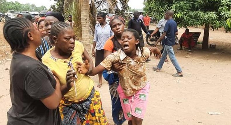 Benue monarch weeps over killing of 2 children by suspected herdsmen.