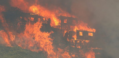 Gigantyczny pożar w Chile. Zniszczonych ponad 120 domów