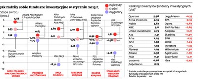 Rynek TFI: styczeń należał do funduszy akcyjnych