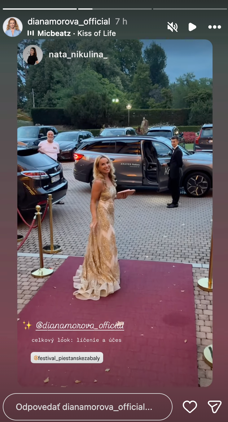 Herečka Diana Mórová.