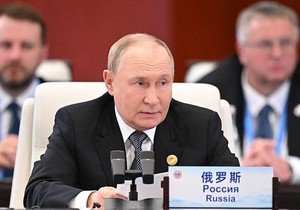 Vladimir Putin je govorio na samitu Šangajske organizacije za saradnju koja se održava u Tjencinu u Kini | Foto: AFP via Getty Images
