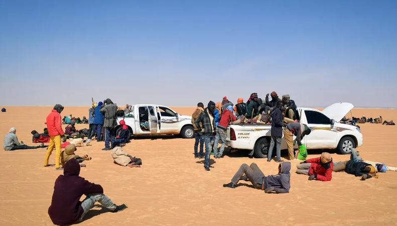 The UNHCR reports that refugees and migrants from about 20 different African countries “die while crossing the desert or near borders