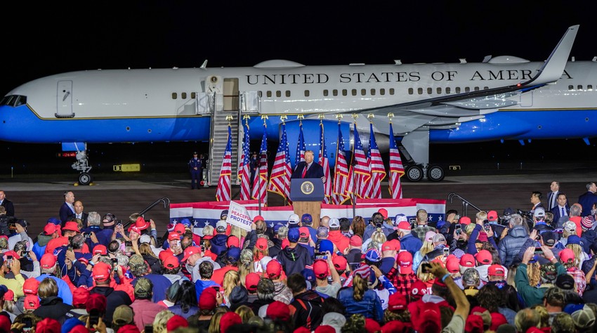 Trampov reli u Mosiniju, Viskonsin, 17. septembra
