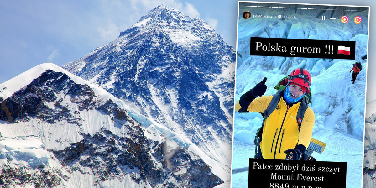 Youtuber Patec zdobył Mount Everest. 