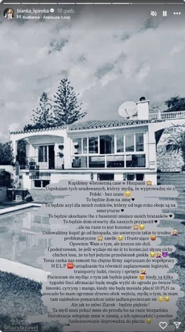 Blanka Lipińska opowiedziała o kupowaniu domu w Hiszpanii