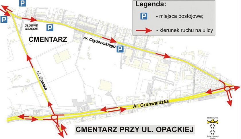 Zmiany w organizacji ruchu przy gdańskich cmentarzach