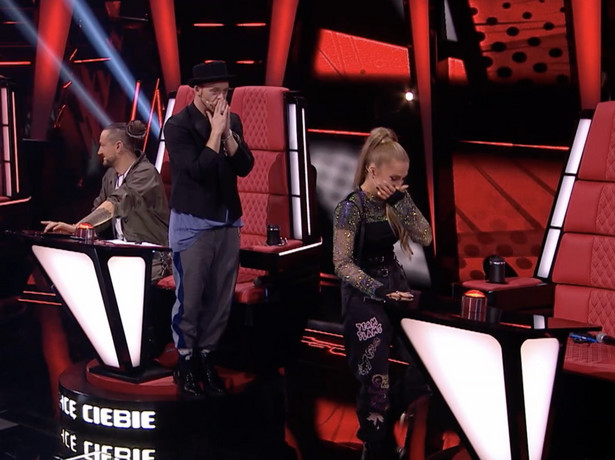 Cleo na planie programu "The Voice Kids"