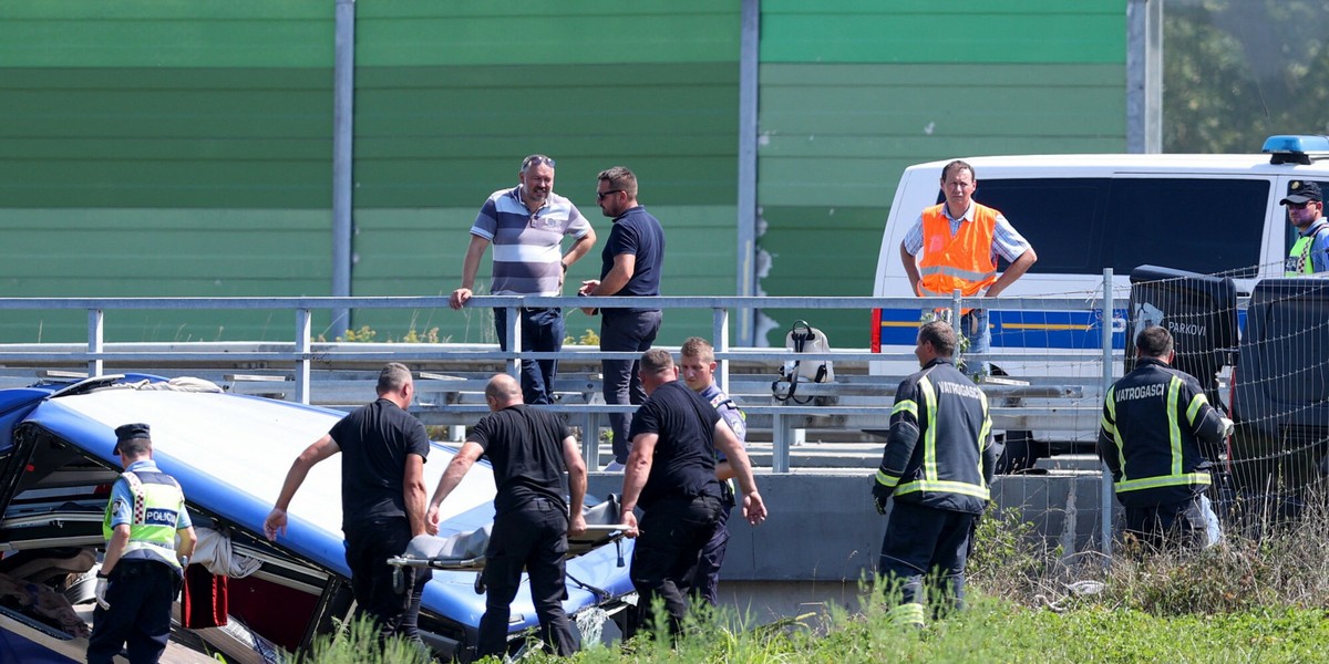 Wypadek polskiego autokaru w Chorwacji