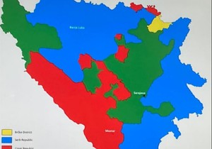 Nova mapa BiH pravila se usred Zagreba