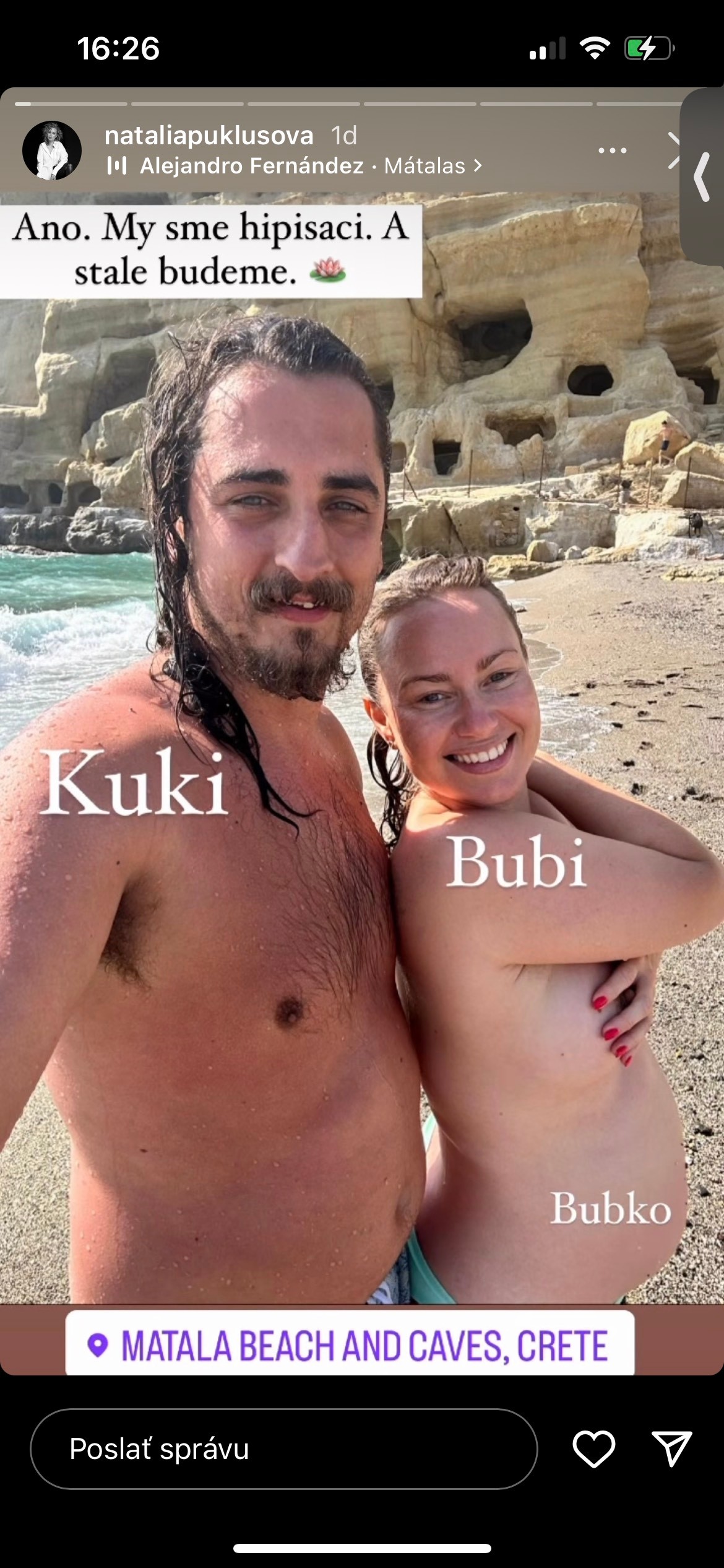 Tehotná herečka Natália Puklušová
