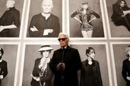 FILE PHOTO - Chanel's creative director Lagerfeld poses before the opening of his photo exhibition e