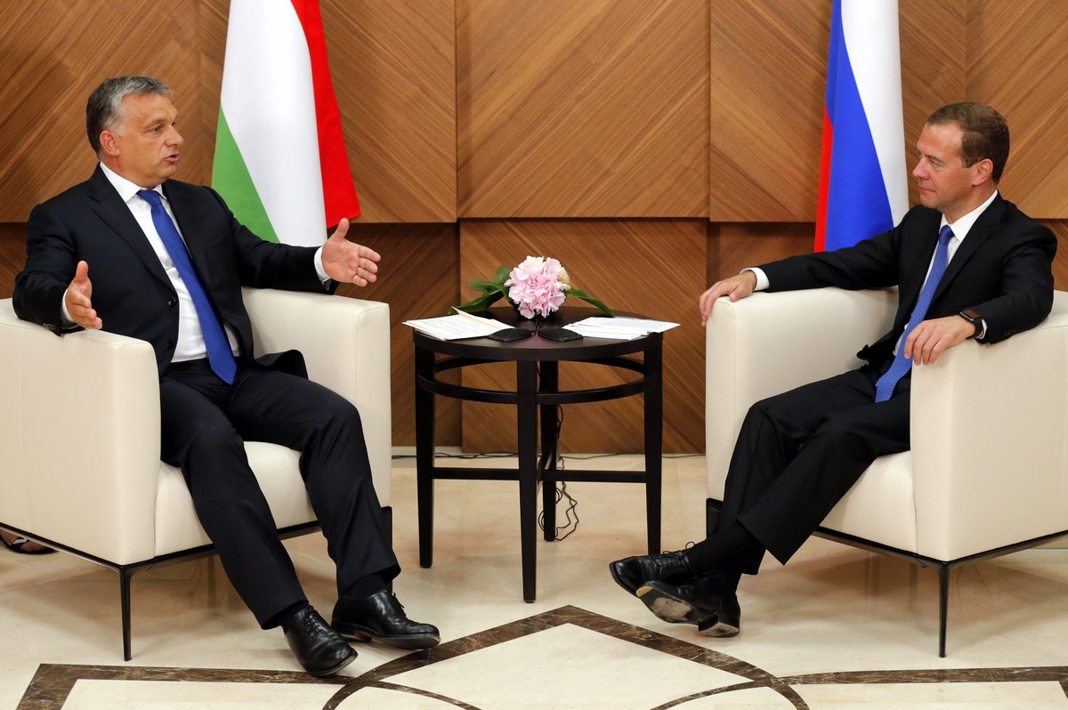 Viktor Orban i Dmitrij Miedwiediew