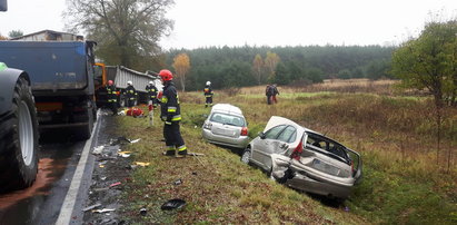 Karambol na DK nr 12. Wśród rannych małe dziecko