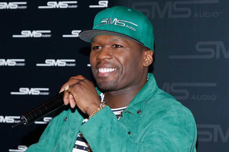 50 Cent na konferencji prasowej w Warszawie