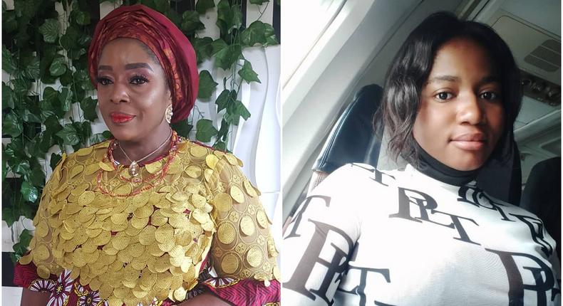 Nollywood actress Rita Edochie and the late comedian Ada Jesus [Instagram/RitaEdochie] [Instagram/AdaJesusComedy]