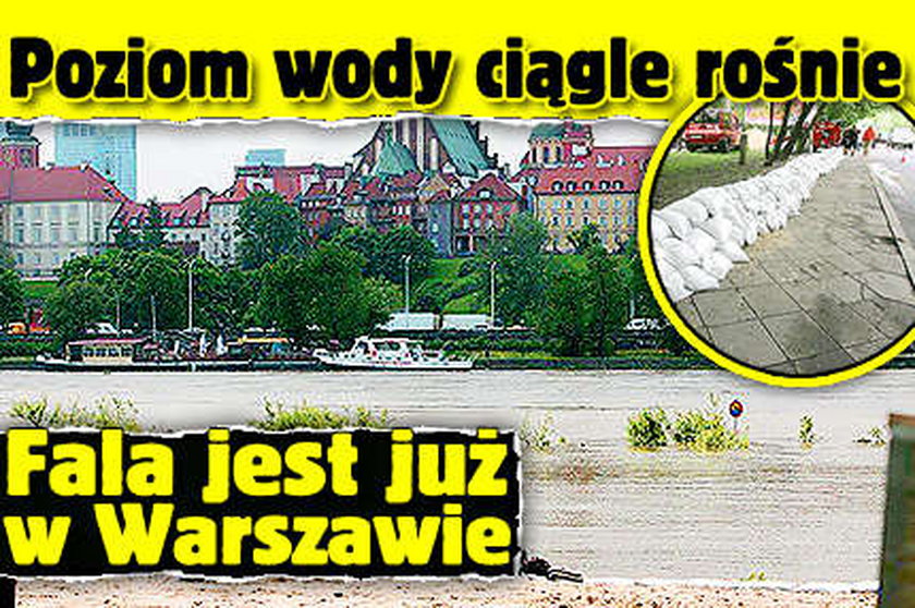 Fala ciągnie na Warszawę. Dotrze do miasta o godz. 16