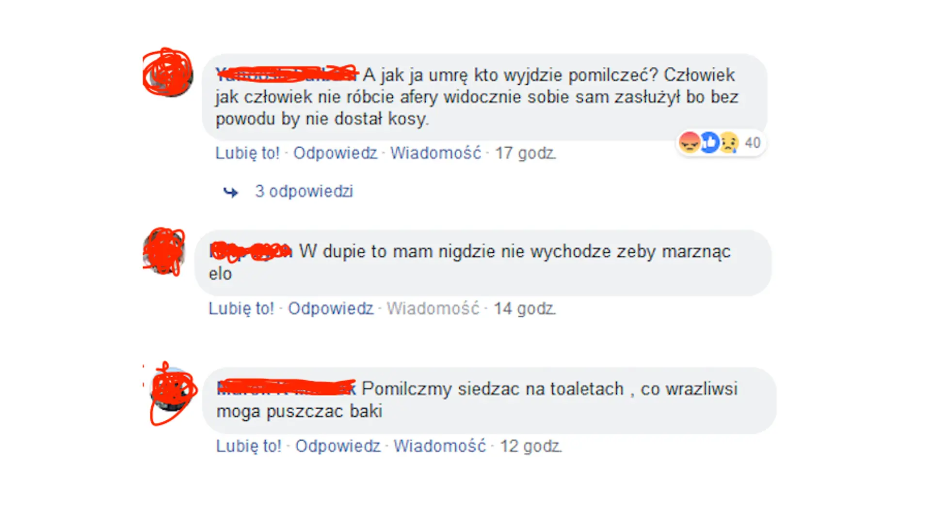 Komentarze, które skasowaliśmy z naszego Facebooka. Ty też możesz zgłaszać mowę nienawiści