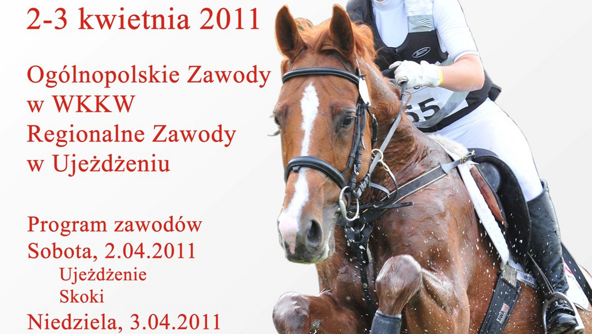 W przyszły weekend w Morawie odbędą się Ogólnopolskie Zawody we Wszechstronnym Konkursie Konia Wierzchowego - Kopernik Cup. Zawody w Morawie otworzą sezon wkkw w Polsce. W programie cztery konkursy: klasy CNC1*, P, L i LL.