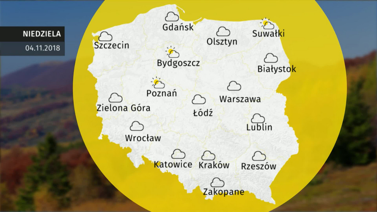 Pogoda Warszawa na dziś. Prognoza pogody 2018-11-04